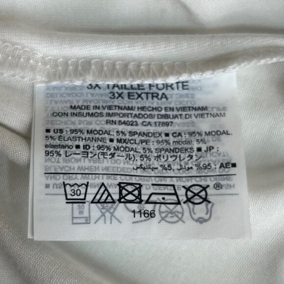 Old Navy Reversible Tank Top Womens 3X White New - Picture 6 of 9